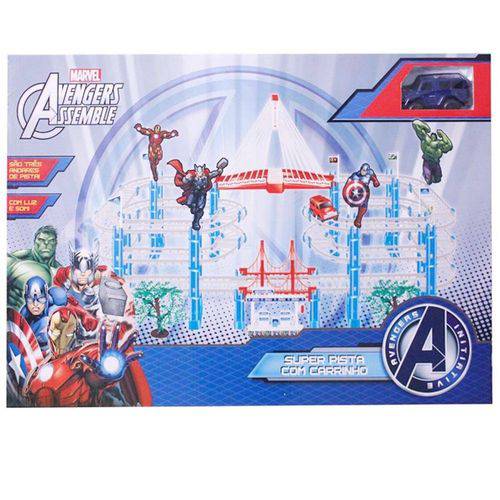 Super Pista com Carrinho Avengers Assemble Capitão América 22626 Toyng