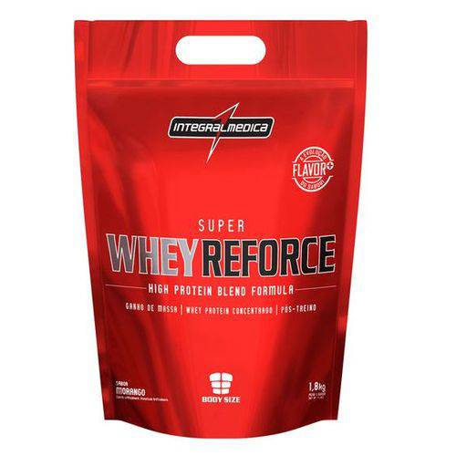 Super Whey Reforce Refil 1,8kg Morango - Integralmédica