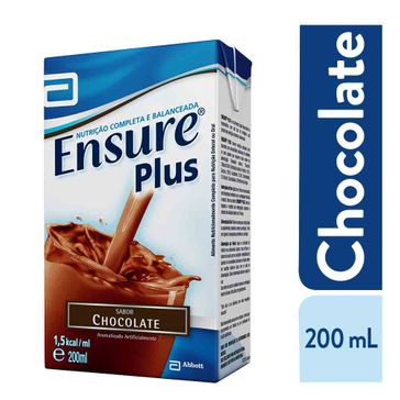 Suplemento Adulto Ensure Plus Sabor Chocolate 200ml