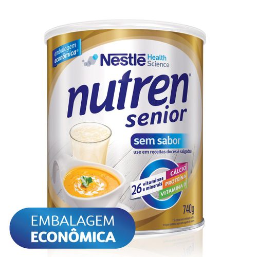 Suplemento Alimentar Nestlé Nutren Senior Sem Sabor 740g