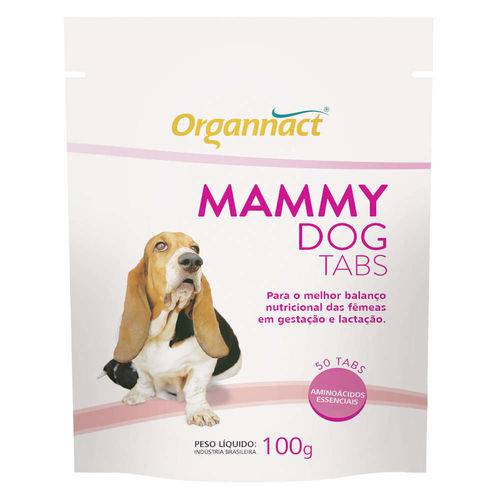 Suplemento Alimentar Organnact Mammy Dog Tabs 50 Tabletes - 100g
