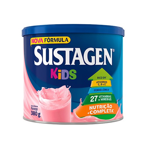 Suplemento Alimentar Sustagen Kids Morango 380g