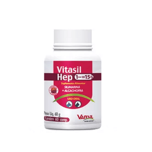 Suplemento Alimentar Vansil Vitasil Hep para Cães e Gatos 60g