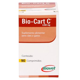 Suplemento Bio Cart-C Biovet 1200mg C/ 90 Comprimidos