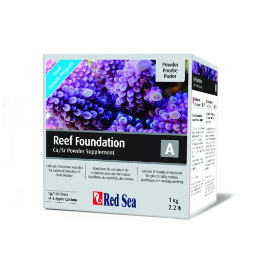 Suplemento Cálcio + Estrôncio Reef Fondation a - Red Sea 1kg