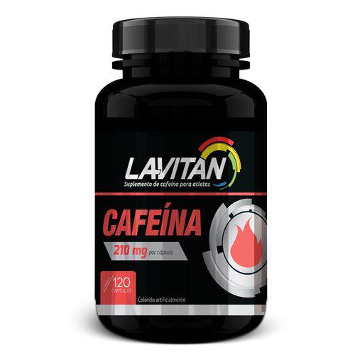 Suplemento de Cafeína 210mg Lavitan 120 Cápsulas