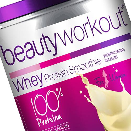 Suplemento de Proteina Beautyworkout Whey Protein de Baunilha 400g - Beauty'In