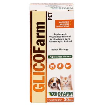 Suplemento Glicofarm Pet Biofarm 30ml
