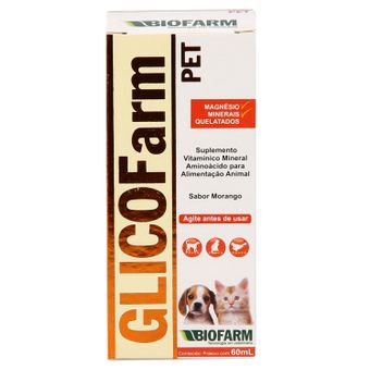 Suplemento Glicofarm Pet Biofarm 60ml