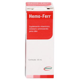Suplemento Hemo-Ferr Líquido Biovet 30ml