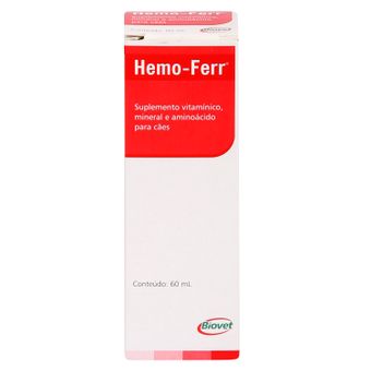 Suplemento Hemo-Ferr Líquido Biovet 60ml