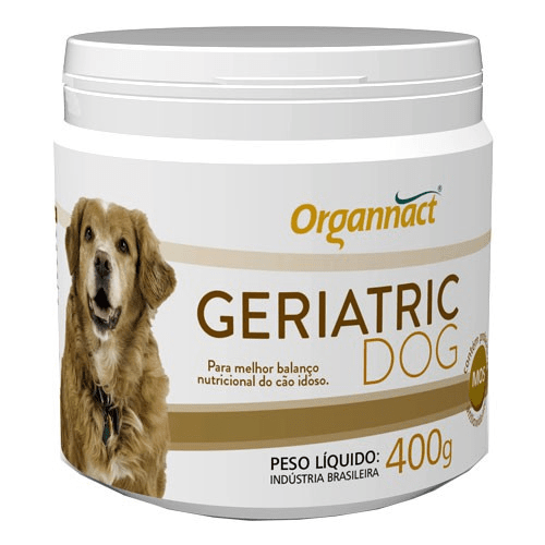Suplemento Mineral Organnact Geriatric Dog para Cães Sênior 400g