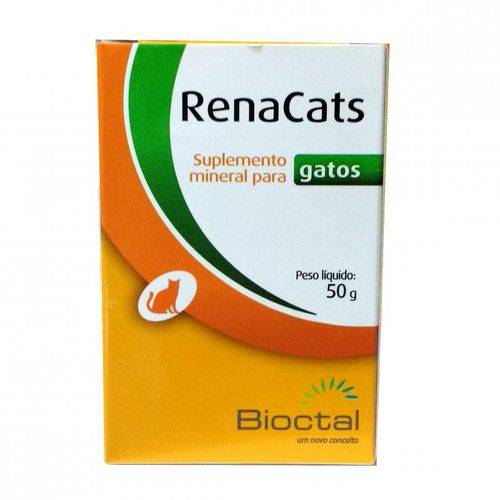 Suplemento Mineral para Gatos RenaCats 50g - Bioctal