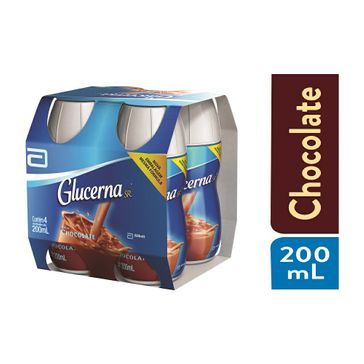 Suplemento Nutricional Glucerna Sênior Sabor Chocolate 200ml Pack com 4