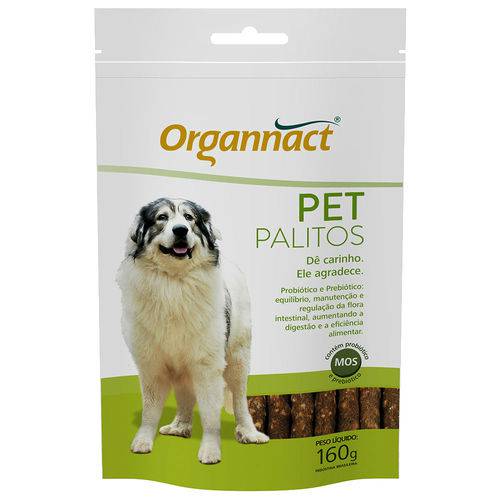 Suplemento Organnact Pet Palitos Zero 160 G