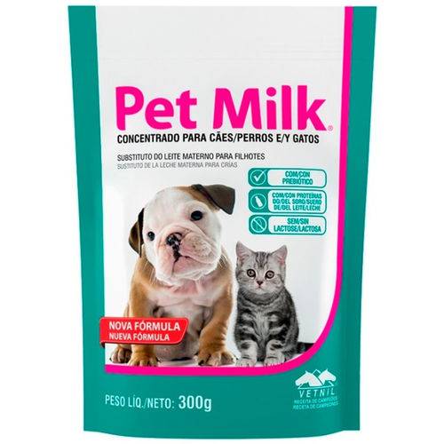 Suplemento Vetnil Substituto do Leite Materno Pet Milk 300g