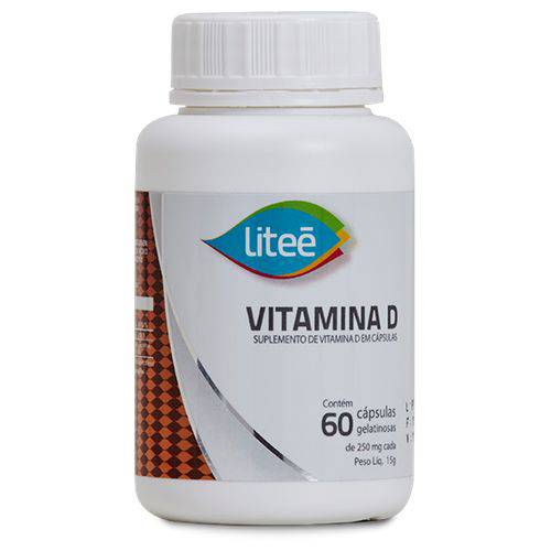 Suplemento Vitamina D - 60 Cápsulas SoftGel - Liteé
