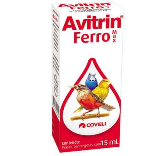 Suplemento Vitamínico Coveli Avitrin Ferro Max para Aves 15ml