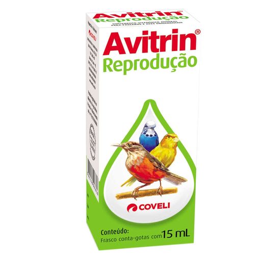 Suplemento Vitamínico Coveli Avitrin Reprodução para Aves 15ml