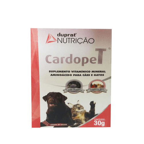 Suplemento Vitamínico Duprat Cardopet para Cães e Gatos 30g