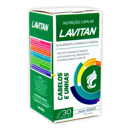 Suplemento Vitamínico Lavitan Cabelo e Unhas - 30 Cápsulas