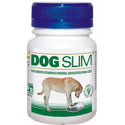 Suplemento Vitamínico Mineral Aminoácido para Cães Dog Slim 60G - Alivet