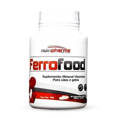Suplemento Vitamínico Mineral para Cães e Gatos Ferrofood Nutripharme - 30 Comprimidos