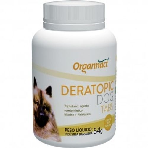 Suplemento Vitamínico Organnact Deratopic Dog Tabs para Cães 40ml