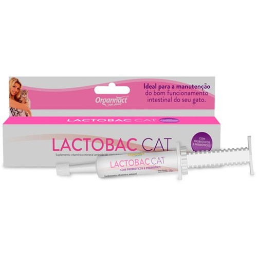 Suplemento Vitamínico para Gatos Lactobac Cat - 16g