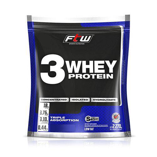 Suplemento Whey 3 Protein Fitoway - Sabor Chocolate - 2270gr