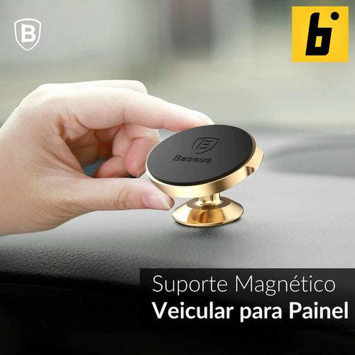 Suporte Magnético Veicular 360º Small para Painel - Dourado