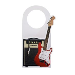 Suporte para Celular de Tomada Guitarra Stratocaster Vermelha