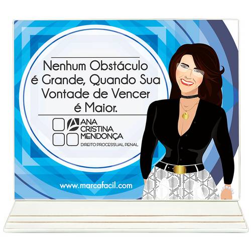 Suporte para Livro Nenhum Obstáculo - Ana Cristina