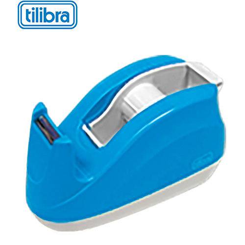 Suporte Plástico para Fita Adesiva 12x30mm Tilibra Azul