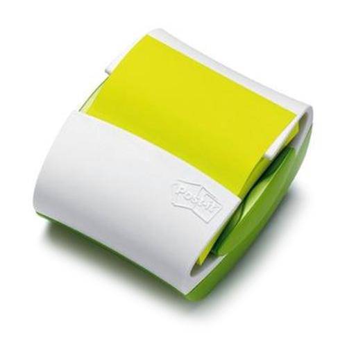 Suporte Post-It® Sistema Puxa Fácil Verde com 1 Bloco Adesivo Refil 7,6 Cm X 7,6 Cm