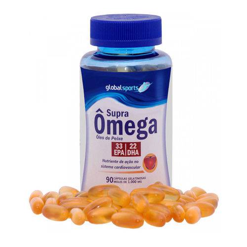 Supra Omega 1000 90Caps Global Nutrition - Emagrecedor