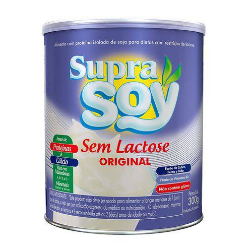 Supra Soy Sem Lactose Original Lata 300g