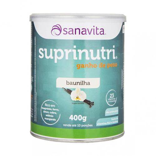 Suprinutri Ganho de Peso Baunilha 400g - Sanavita