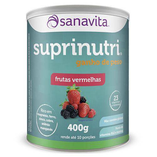 Suprinutri Ganho de Peso - Sanavita - 400g Frutas Vermelhas