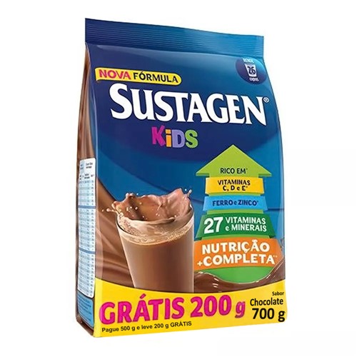 Sustagen Kids Chocolate Sachê 500g + Grátis 200g