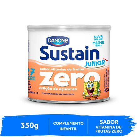 Sustain Junior Zero Adição de Açúcar Sabor Vitamina de Frutas 350g