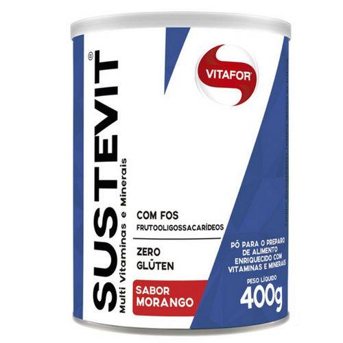 SUSTEVIT Fibras Alimentares Sabor Morango - Vitafor - Contém 400g