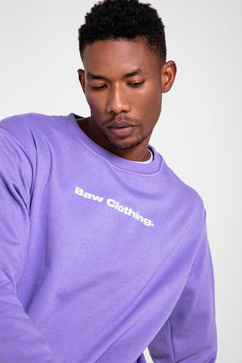 Sweatshirt Logo Purple-P