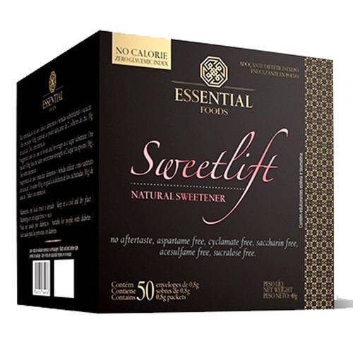 Sweetlift Cook - Adoçante Natural de Taumatina e Estevia - 50 Sachês - Essential