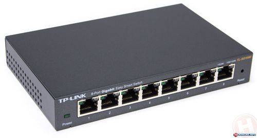 Switch 8 Portas Tp-Link Tl-Sg108e Gigabit 10/ 100/ 1000 Mbps