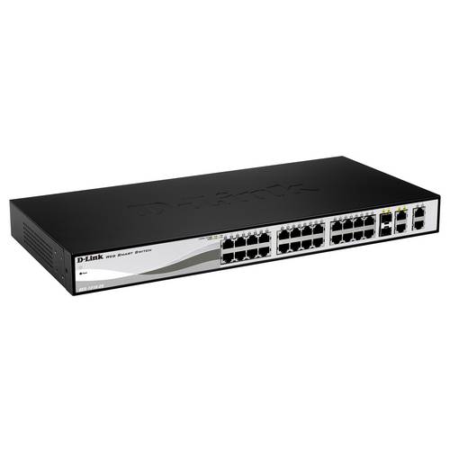 Switch 28p D-Link Des-1210-28 - 24p 10/100mbps 2p Combo/Sfp 2 Portas Gigabit - Gerenciável Web
