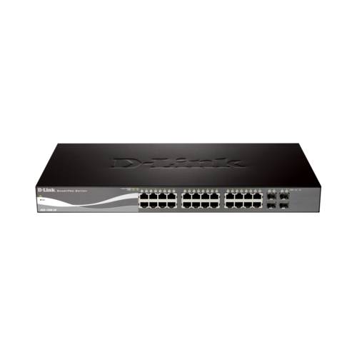 Switch 28p D-Link Dgs-1500-28p - 24 Gigabit 4 Portas Sfp - Poe - Virtual Stacking - Smartpro