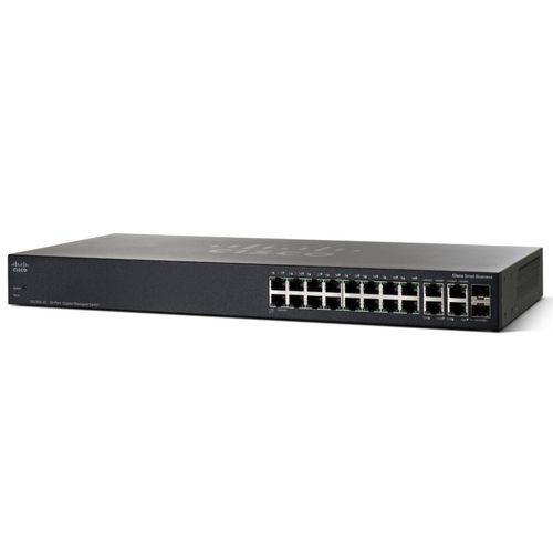 Switch Cisco Sg 300-20 Srw2016-k9-na - 20 Portas Gigabit