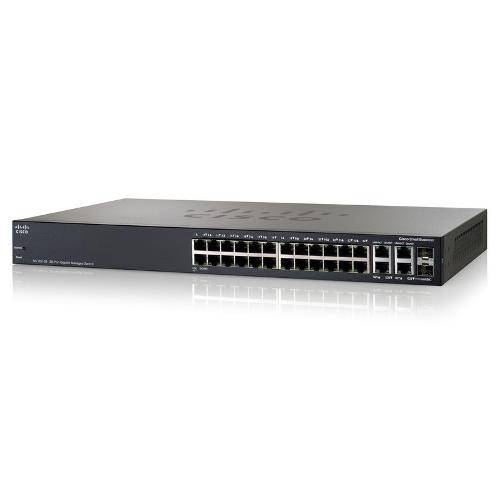 Switch Cisco 26 Portas Gigabit 10/100/1000 + 2 Portas Combo (Srw2024-K9) Sg300-28