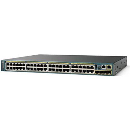 Switch Cisco Catalyst 2960x (ws-c2960x-48lps-lb) 48 10/100/1000 Poe+ 4-sfp L3 Gerenciavel